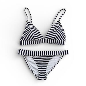 Cabana del Sol Striped Bikini Set
